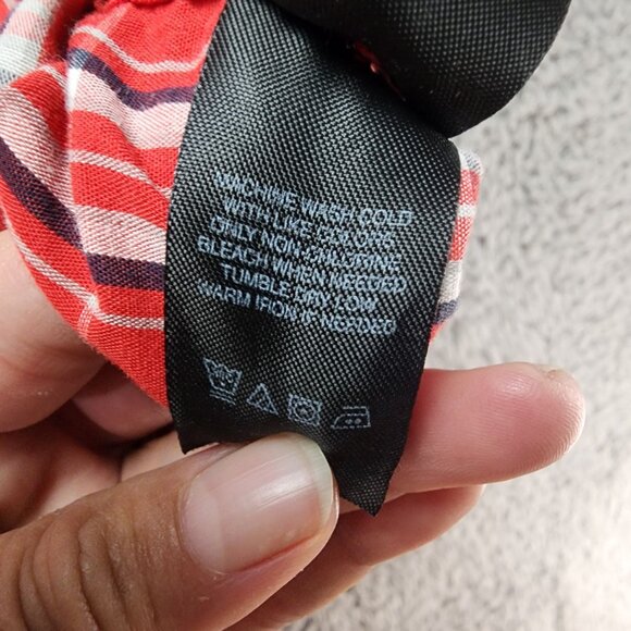 Sean John Shirt Mens 6XL Red Plaid Button-Up Short Sleeve Cotton Polyester - Picture 4 of 9